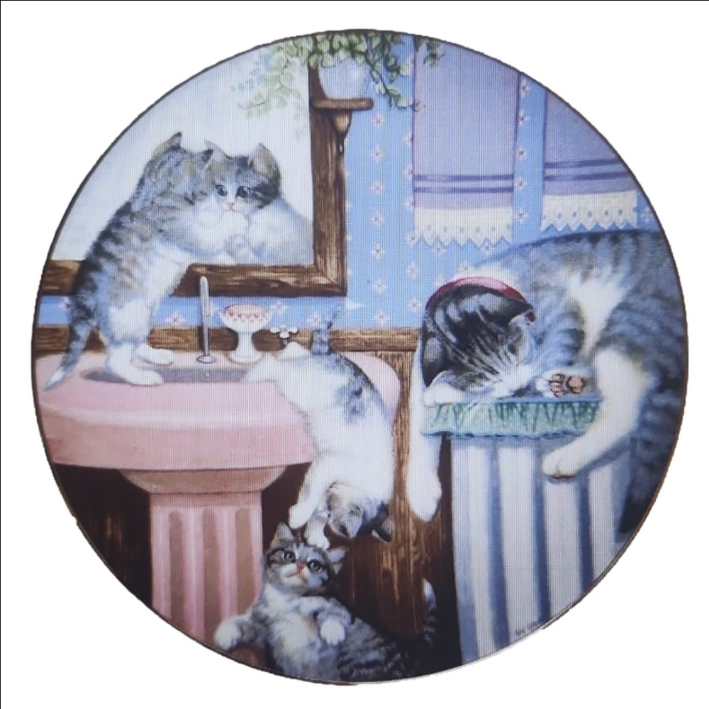 𝅺Mischief Makers Country Kitties By Hamilton Collection